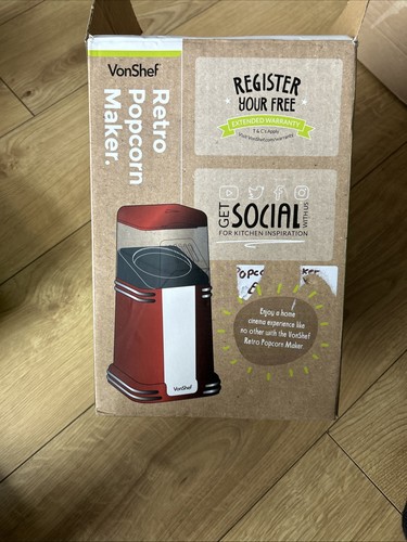 Vonshef popcorn machine - vonshef, retro